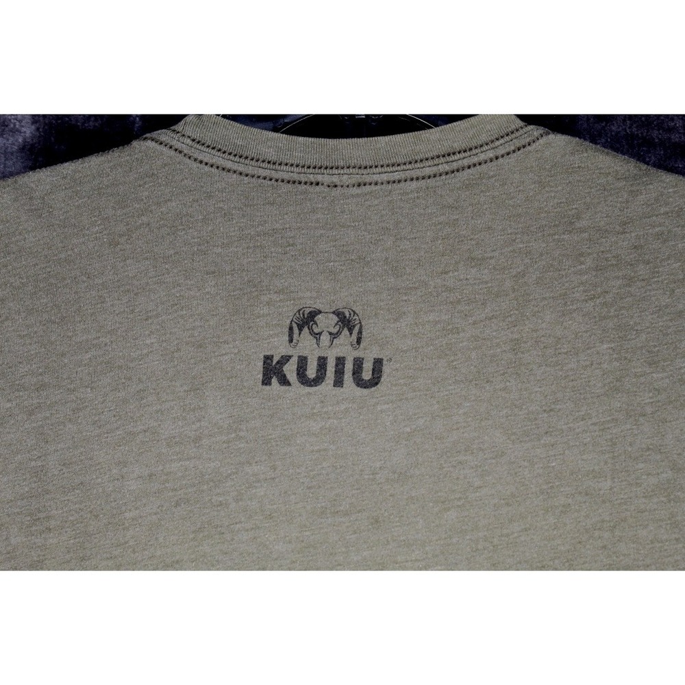 KUIU T-Shirt Mens Medium Green Short Sleeve Ultralight Hunting Camo Graphic USA - Picture 5 of 9